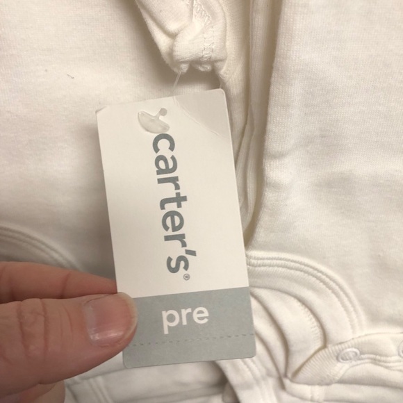 Carter’s White Preemie Bodysuits - Set of 5 NWT‎ - Picture 4 of 4